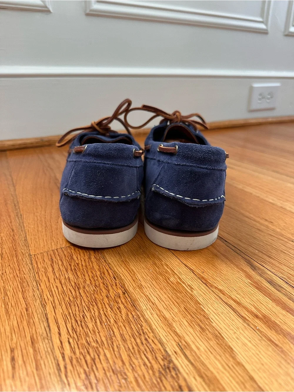 Allen Edmonds Force 10 Boat Shoe - Blue Suede